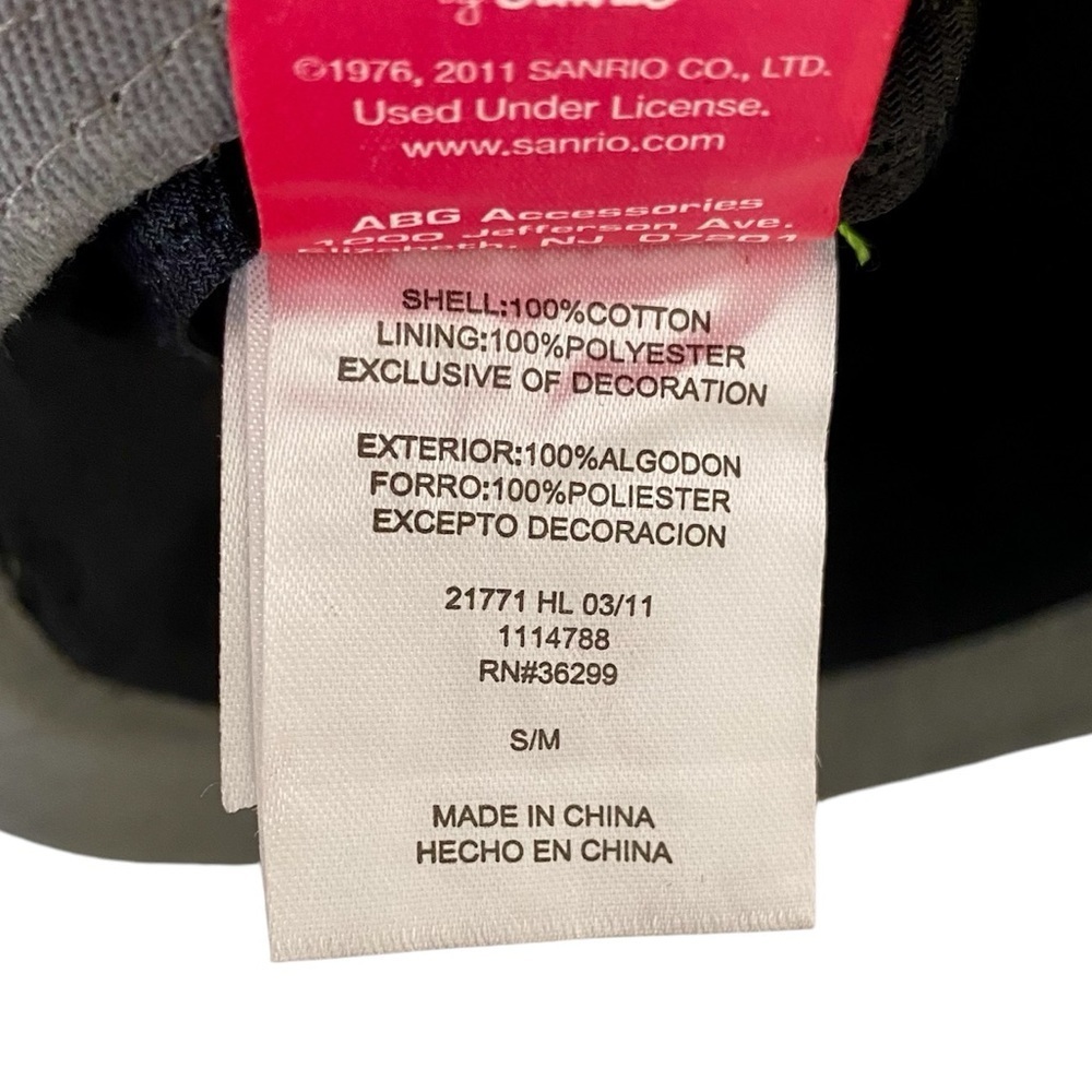 HELLO KITTY Fedora Grey Purple Pink Plaid Band White Hello Kitty Youth Size S/M - Picture 7 of 7
